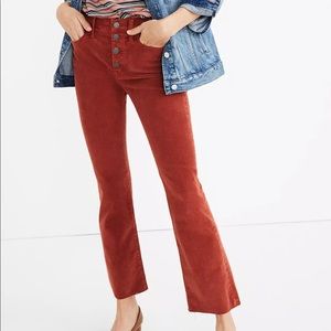 Madewell Cali Demi-boot Corduroy Pants